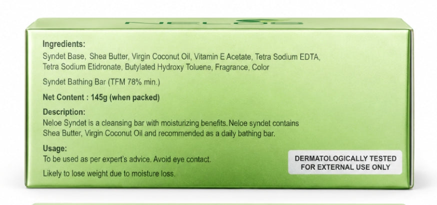 neloe syndet bathing bar – ph 5.5 gentle cleansing & moisturizing bar (145g x 2 )