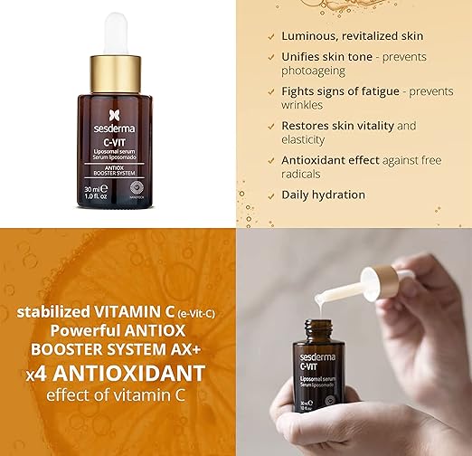sesderma c-vit liposomal serum - antiox booster system for all skin types (30 ml)