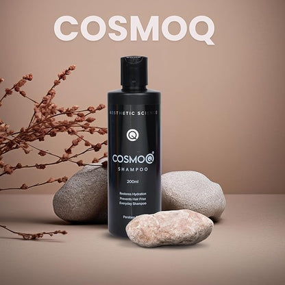COSMOQ Shampoo by Aesthetic Science – Hydrating & Frizz-Control Everyday Shampoo | 200ml | Paraben-Free