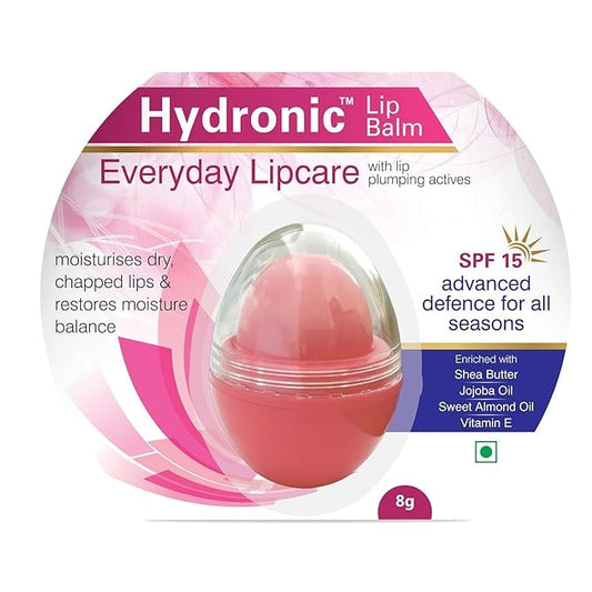 Hydronic™ Balm – Everyday Lipcare with SPF 15 | Enriched with Shea Butter, Jojoba & Almond Oil | 8g