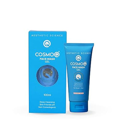COSMOQ Face-Wash Gel – Revitalizing Gentle Cleanser with Natural Actives (100ml)