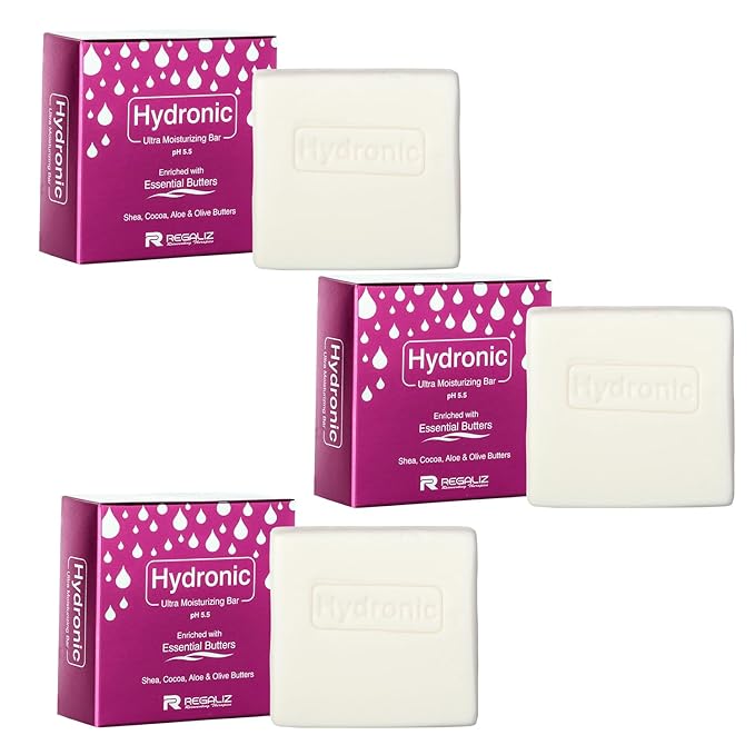 hydronic ultra moisturizing bar (3 pack) – ph 5.5 with cocoa, shea, aloe & olive butters