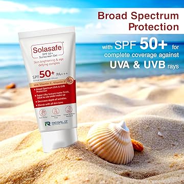 Solasafe SPF 50+ Sunscreen Gel – Skin Brightening & Age Defying Complex