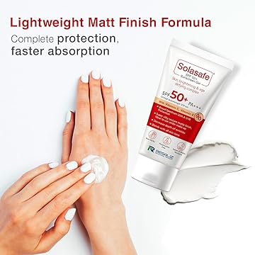 Solasafe SPF 50+ Sunscreen Gel – Skin Brightening & Age Defying Complex