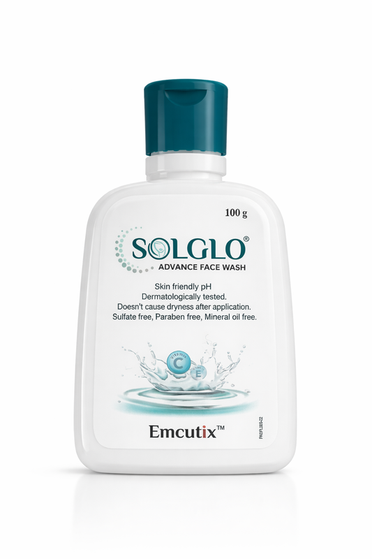 SOLGLO Advance Face Wash | Skin Friendly pH Cleanser | Sulfate & Paraben Free | 100g