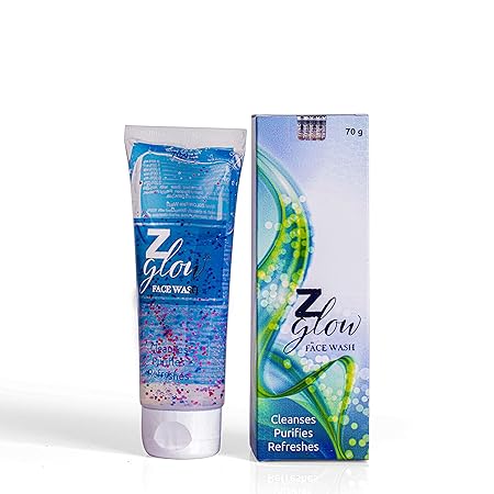 Z Glow Face Wash – With Glycolic Acid, Niacinamide & Tea Tree Oil | 70g | Soap-Free Formula for Clear & Refreshed Skin
