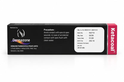 Ketacoal Scalp Lotion – 2  Anti-Dandruff & Psoriasis Treatment with Ketoconazole & Coal Tar | 60ml