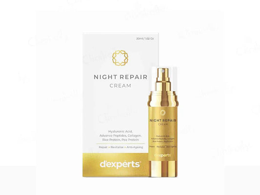 Advanced Night Repair Cream with Hyaluronic Acid, Peptides, Collagen & Botanical Extracts