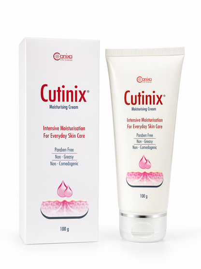 Cutinix Moisturising Cream 100g | Intensive Hydration Cream | Non-Greasy, Non-Comedogenic | Paraben-Free Daily Moisturizer