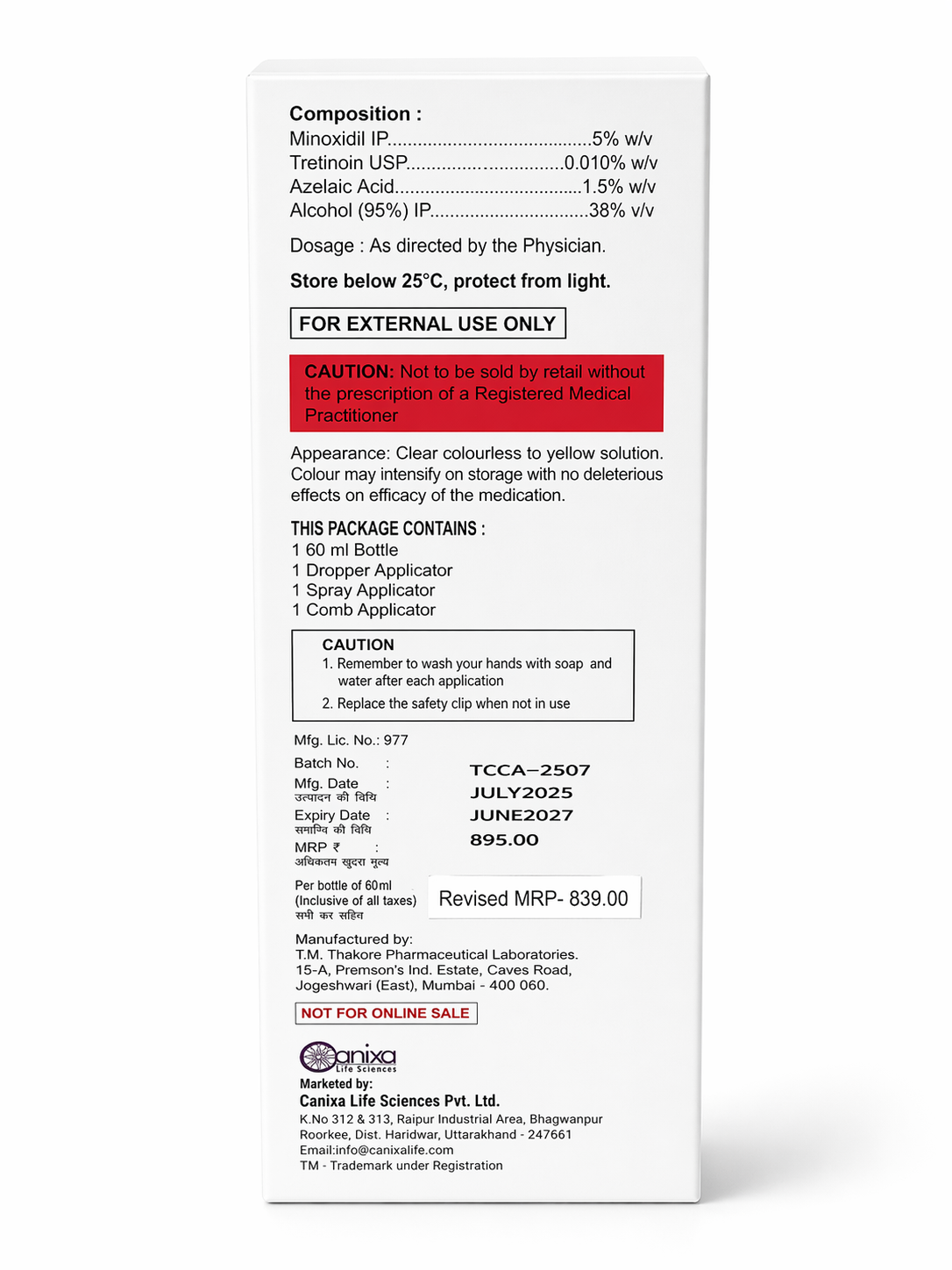curlzmin-at 5% topical solution – 60ml