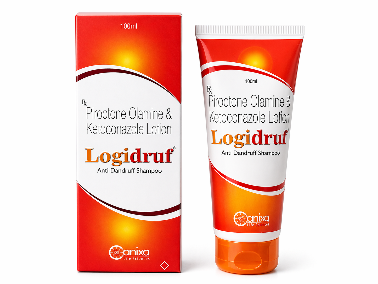 logidruf anti-dandruff shampoo | with piroctone olamine & ketoconazole | 100ml