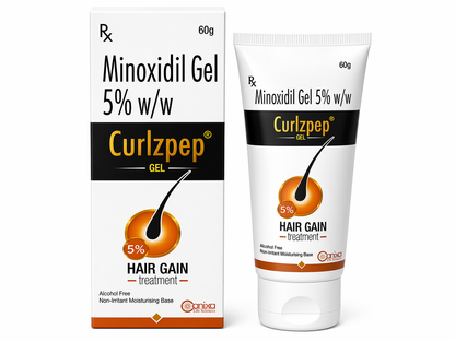 Curlzpep Gel – 5% Minoxidil | Alcohol-Free Hair Growth Treatment | 60g