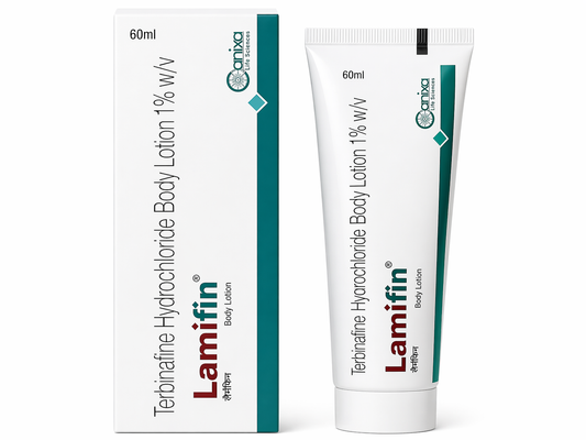 Lamifin Terbinafine Hydrochloride Body Lotion 1% w/v – Antifungal Skin Treatment for Infections | 60ml
