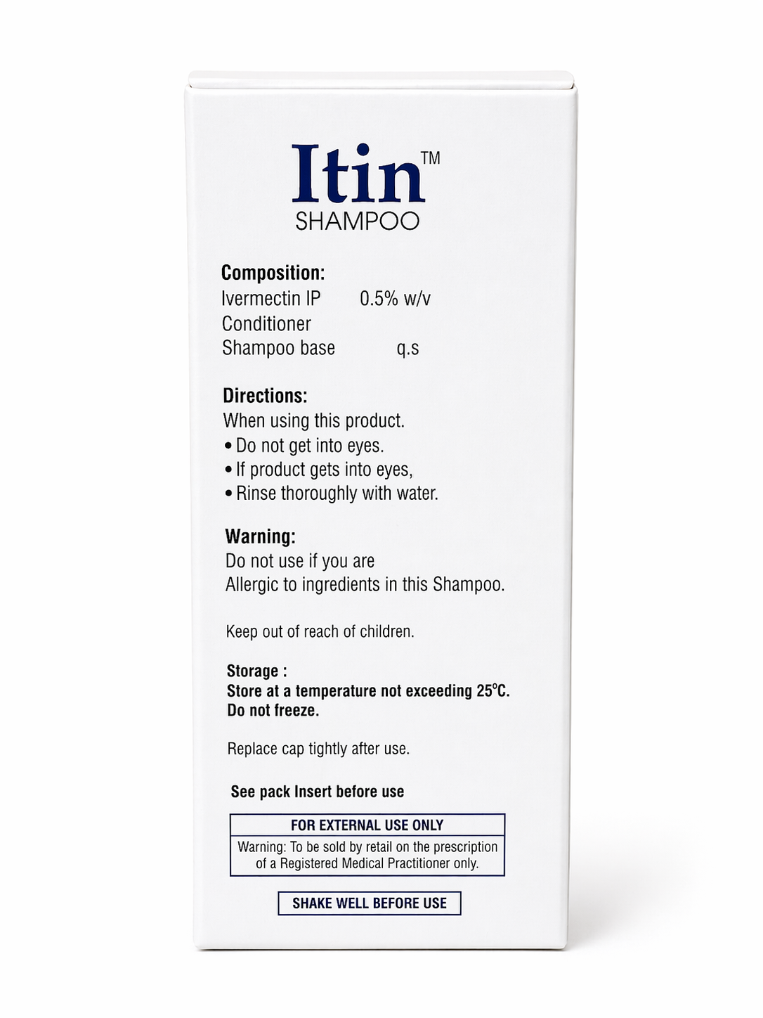 itin ivermectin shampoo (pack of : 2) 0.5% w/v – anti-lice & scalp parasite treatment | 50ml