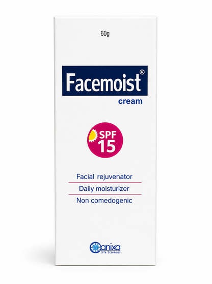 Facemoist Cream SPF 15 – Daily Moisturizer with Sun Protection | Non-Comedogenic Face Cream | 60g