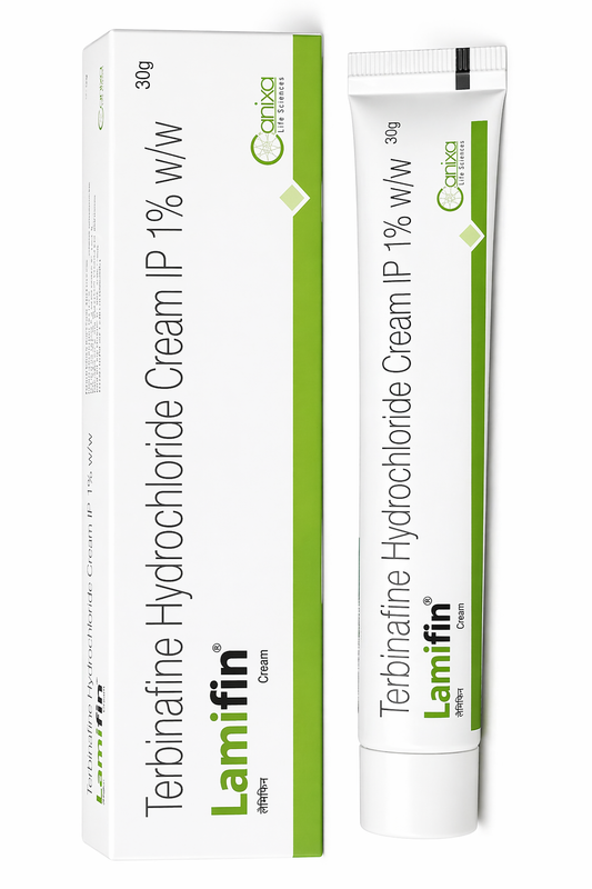 Lamifin Terbinafine Hydrochloride Cream 1% w/w – Antifungal Treatment for Skin Infections | 30g
