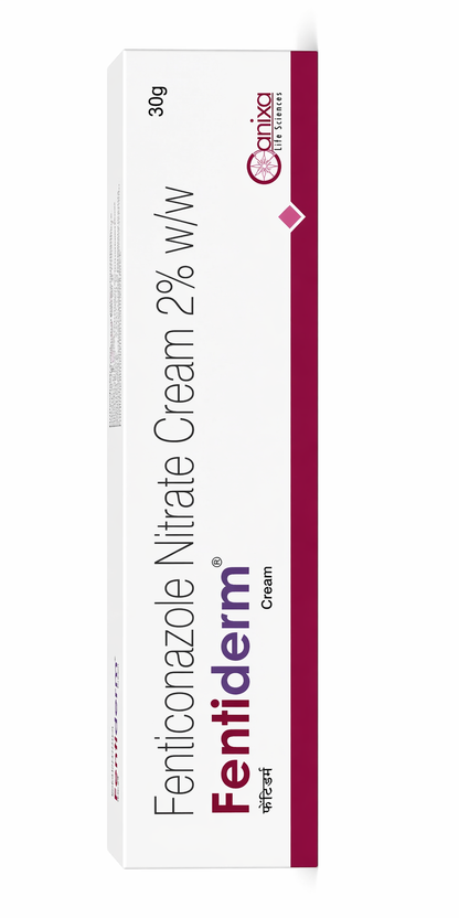 Fentiderm Fenticonazole Nitrate Cream 2% w/w – Antifungal Treatment for Skin Infections | 30g