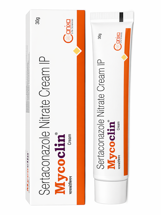 Mycoclin Sertaconazole Nitrate Cream IP 30g – Antifungal Skin Treatment for Itching, Ringworm & Fungal Infections