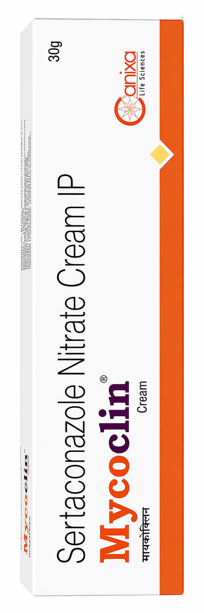 Mycoclin Sertaconazole Nitrate Cream IP 30g – Antifungal Skin Treatment for Itching, Ringworm & Fungal Infections