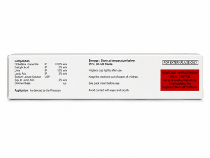 Lozivate-MF Ointment 30g – Clobetasol Propionate, Salicylic Acid, Lactic Acid & Urea | Psoriasis & Skin Treatment