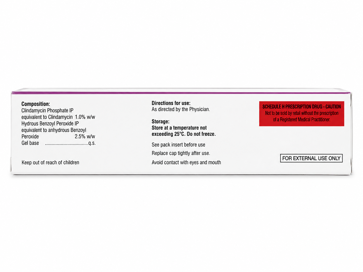 benzonix-cl 2.5% gel – clindamycin & benzoyl peroxide gel 20g | acne treatment & pimples control