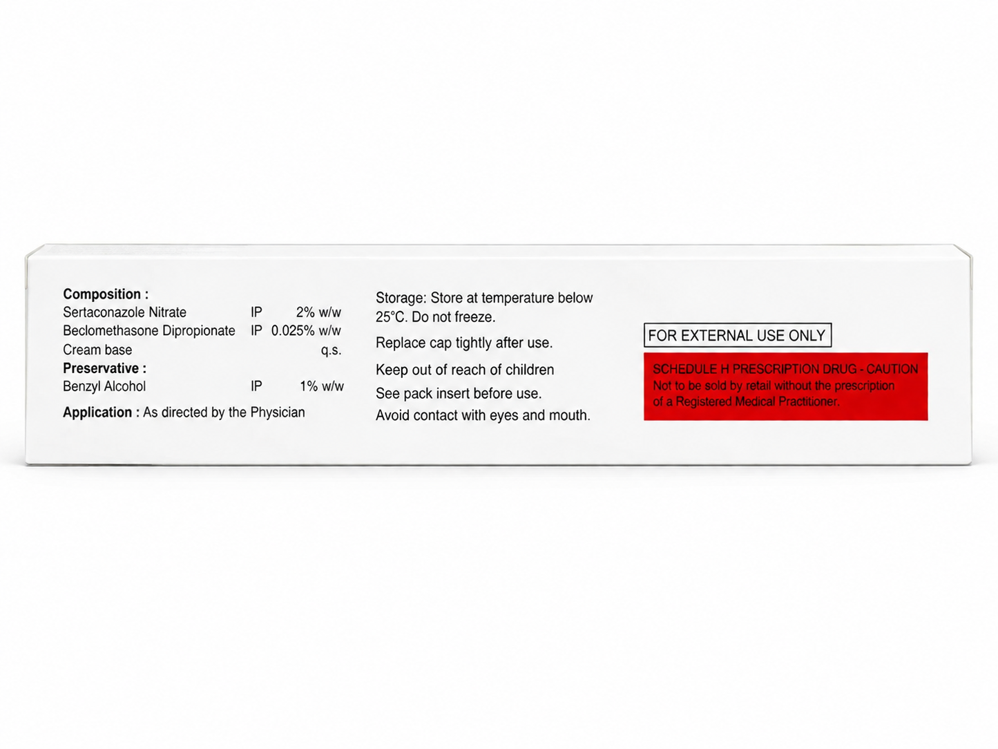 mycoclin-b cream 15g – sertaconazole nitrate & beclomethasone dipropionate | antifungal & anti-inflammatory cream