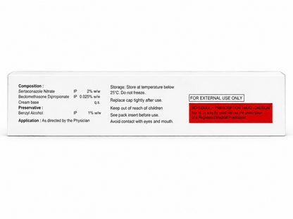 Mycoclin-B Cream 15g – Sertaconazole Nitrate & Beclomethasone Dipropionate | Antifungal & Anti-Inflammatory Cream