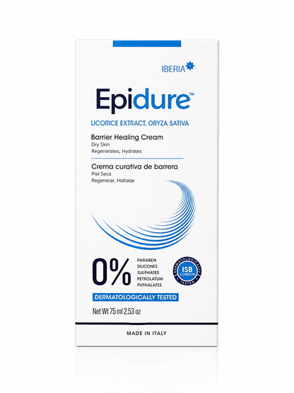 Epidure Barrier Healing Cream | Licorice Extract & Oryza Sativa for Dry Skin Repair & Deep Hydration (75ml)