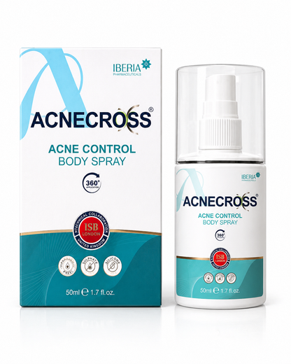 ACNECROSS® Acne Control Body Spray | Azelaic Acid, Salicylic Acid, Mandelic Acid | 50ml
