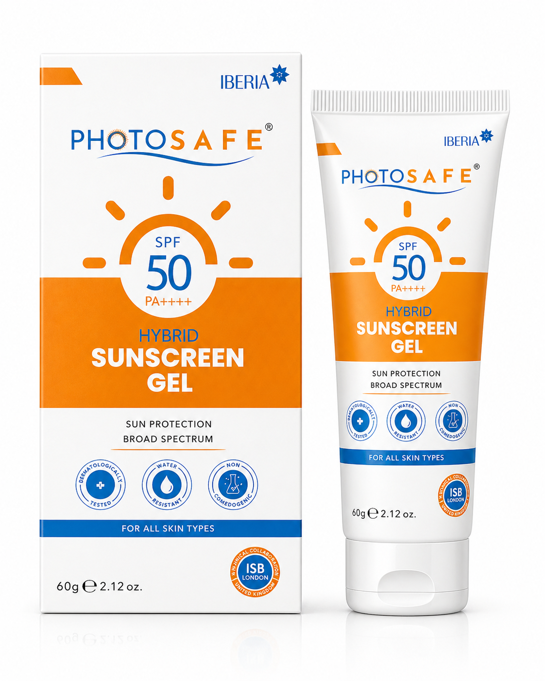 photosafe™ hybrid sunscreen gel spf 50 pa++++ | broad spectrum protection (60g)