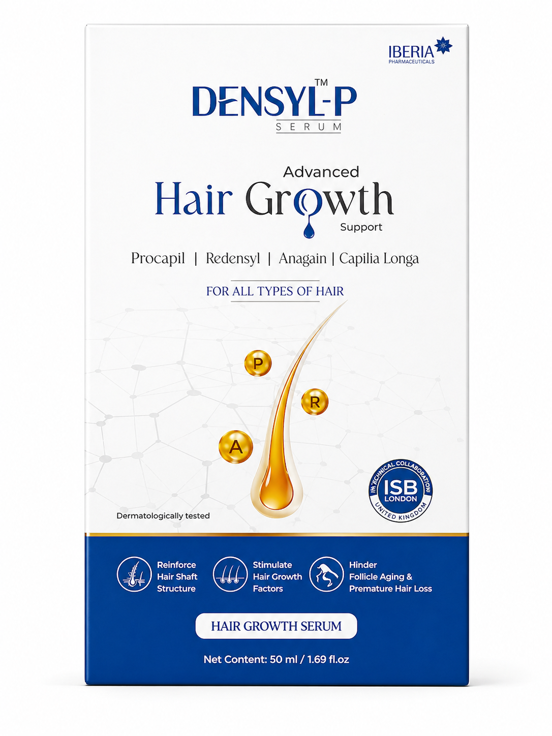 densyl-p advanced hair growth serum with procapil, redensyl, anagain & capilla longa – 50ml