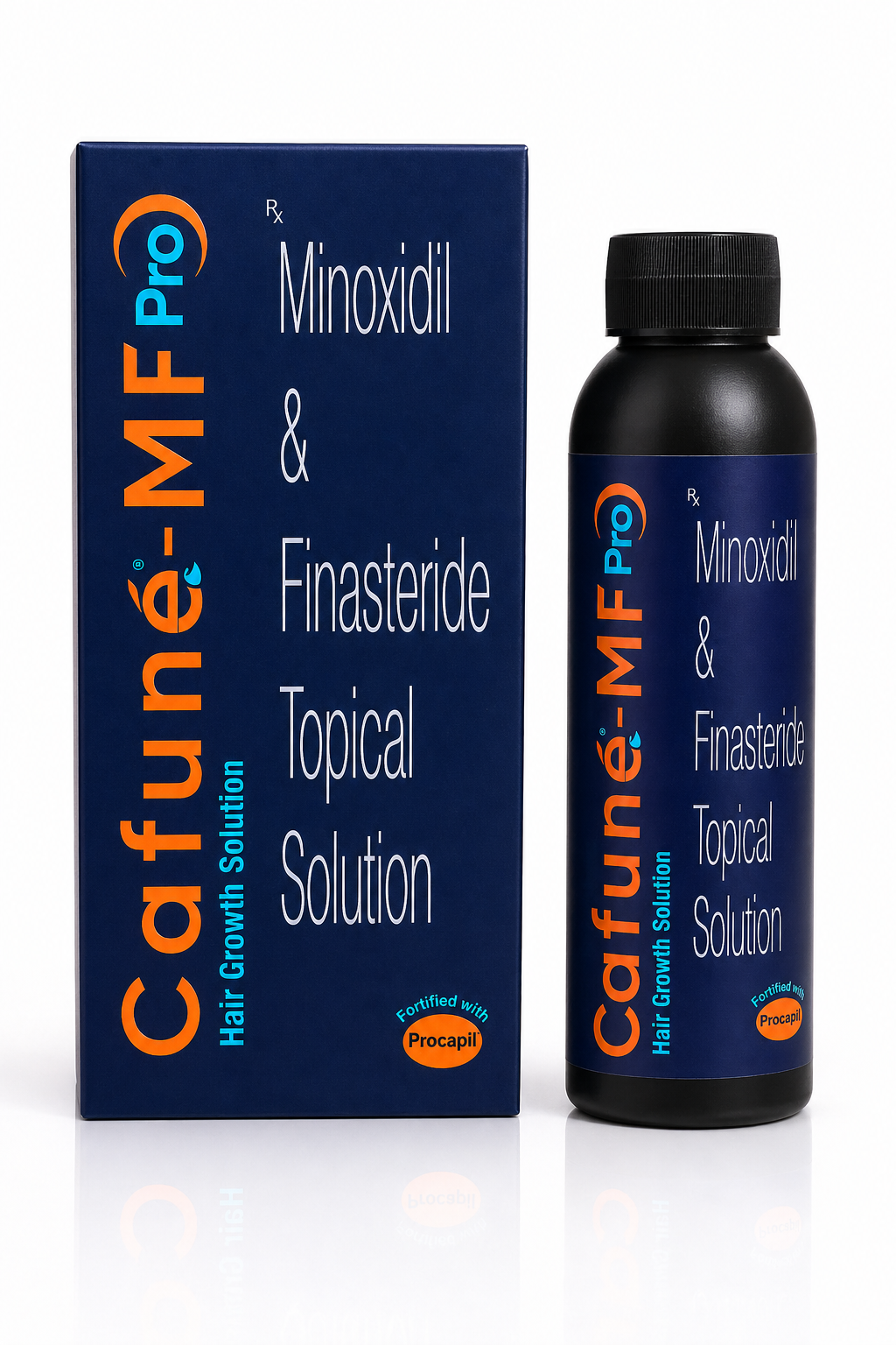 cafuné-mfpro hair growth solution | minoxidil 5% & finasteride 0.1% | fortified with procapil | 60ml
