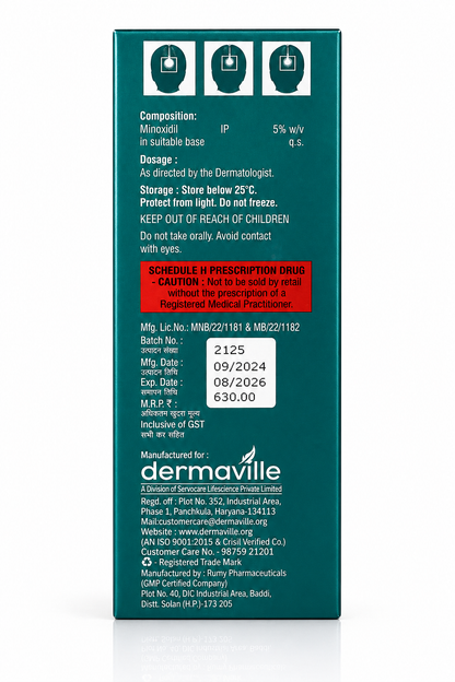 Minoxidil 5% Topical Solution TransRepair | Hair Regrowth Treatment with Procapil | Alcohol-Free Formula | 60ml