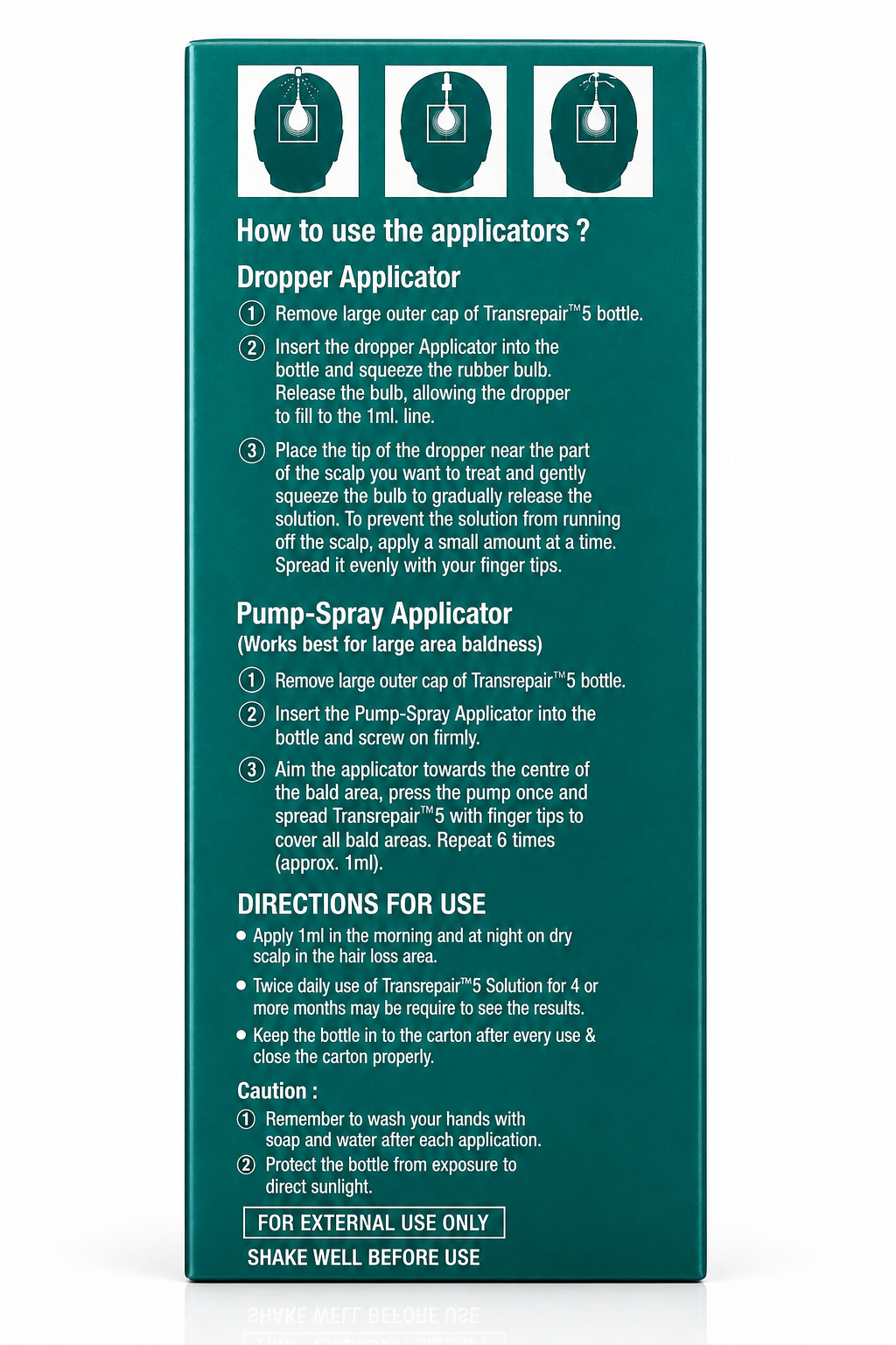 minoxidil 5% topical solution transrepair | hair regrowth treatment with procapil | alcohol-free formula | 60ml