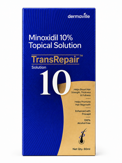TransRepair™ 10 Minoxidil 10% Topical Solution with Procapil – 100% Alcohol-Free – 60 ml