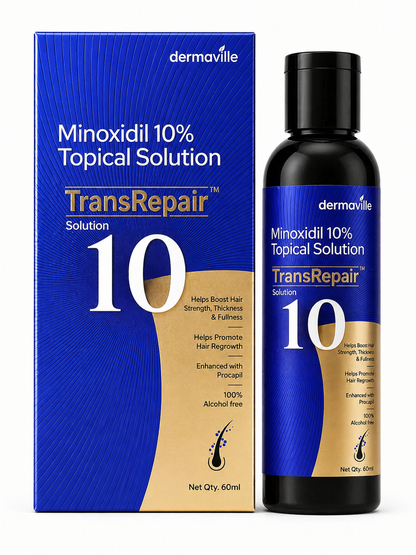 TransRepair™ 10 Minoxidil 10% Topical Solution with Procapil – 100% Alcohol-Free – 60 ml