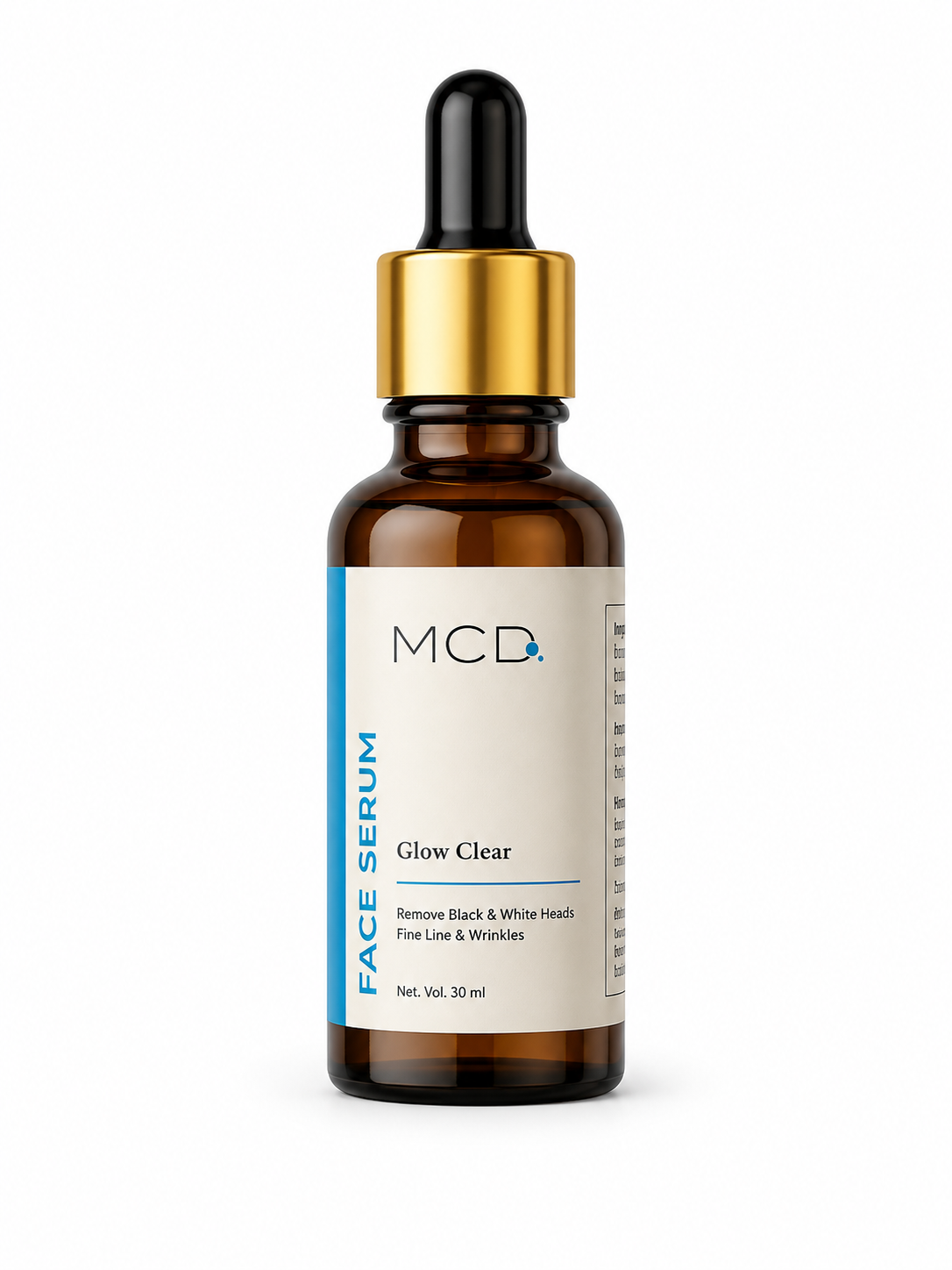 mcd glow clear face serum with salicylic acid, glycolic acid & herbal extracts | clear, smooth & hydrated skin | 30 ml