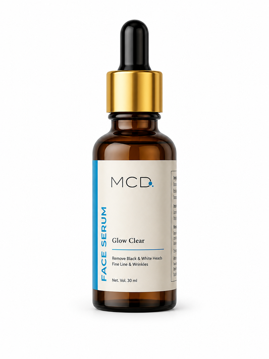 MCD Glow Clear Face Serum with Salicylic Acid, Glycolic Acid & Herbal Extracts | Clear, Smooth & Hydrated Skin | 30 ml