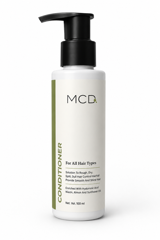 MCD Hair Conditioner with Hyaluronic Acid, Niacinamide, Almond Oil & Sunflower Oil | Smooth & Silky Hair Care for All Hair Types | 100 ml