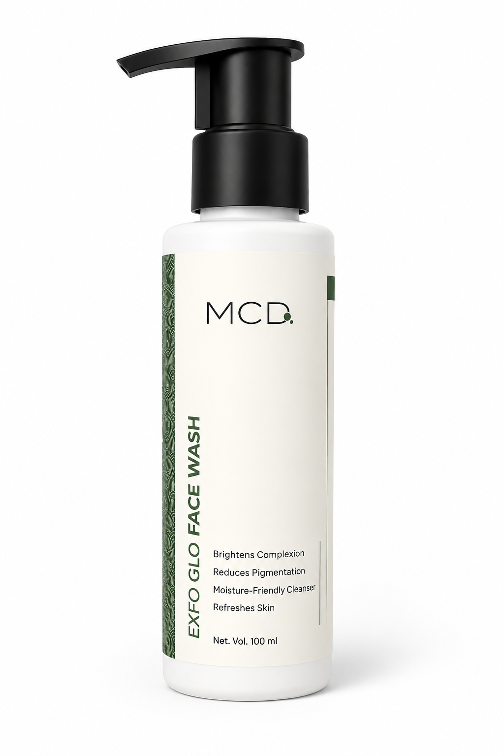 mcd exfo glo face wash with aloe vera, glycolic, lactic & salicylic acid | brightening & deep cleansing face cleanser | 100 ml