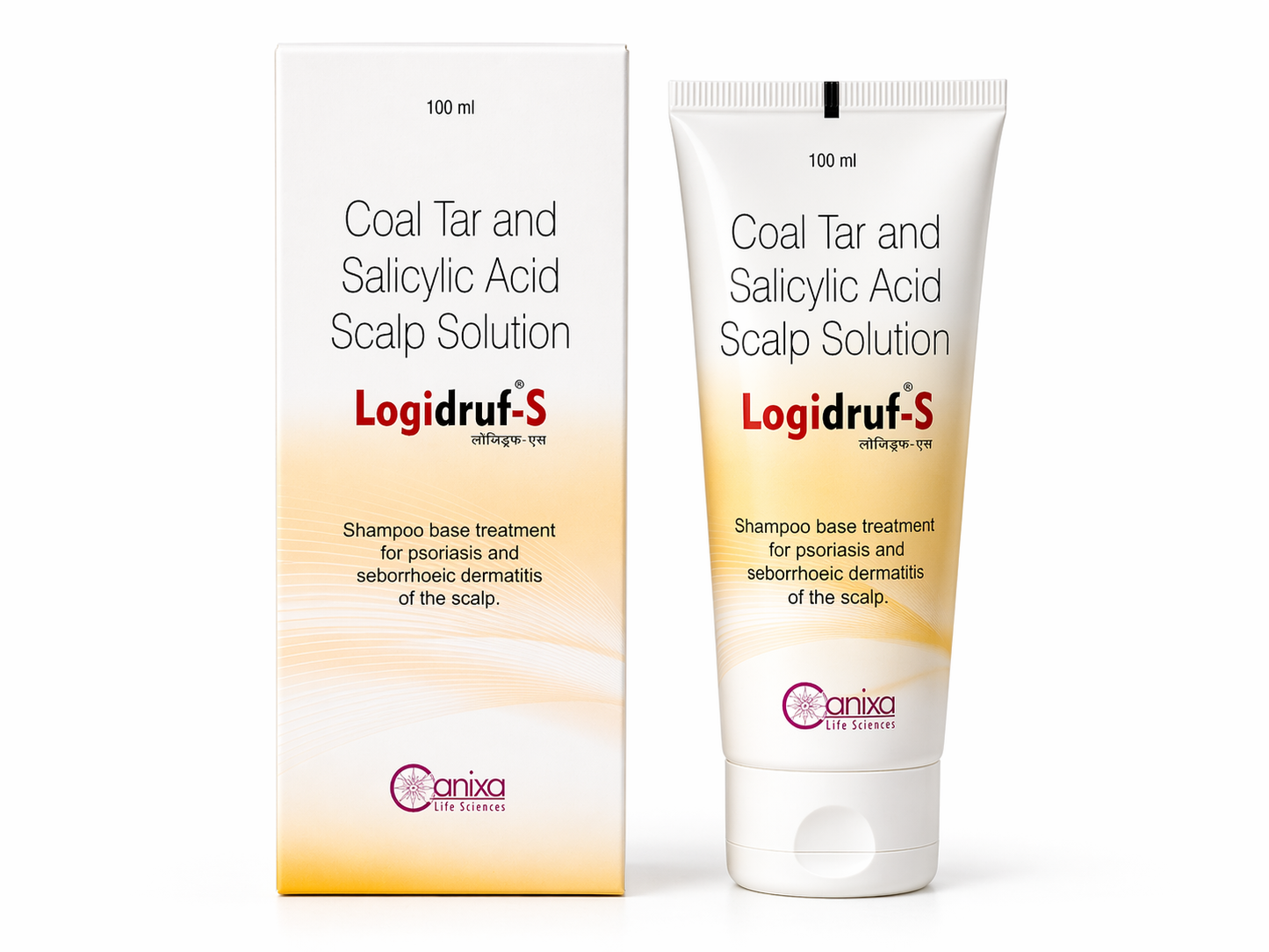 logidruf-s scalp solution – coal tar & salicylic acid lotion | for psoriasis & seborrhoeic dermatitis | 100ml