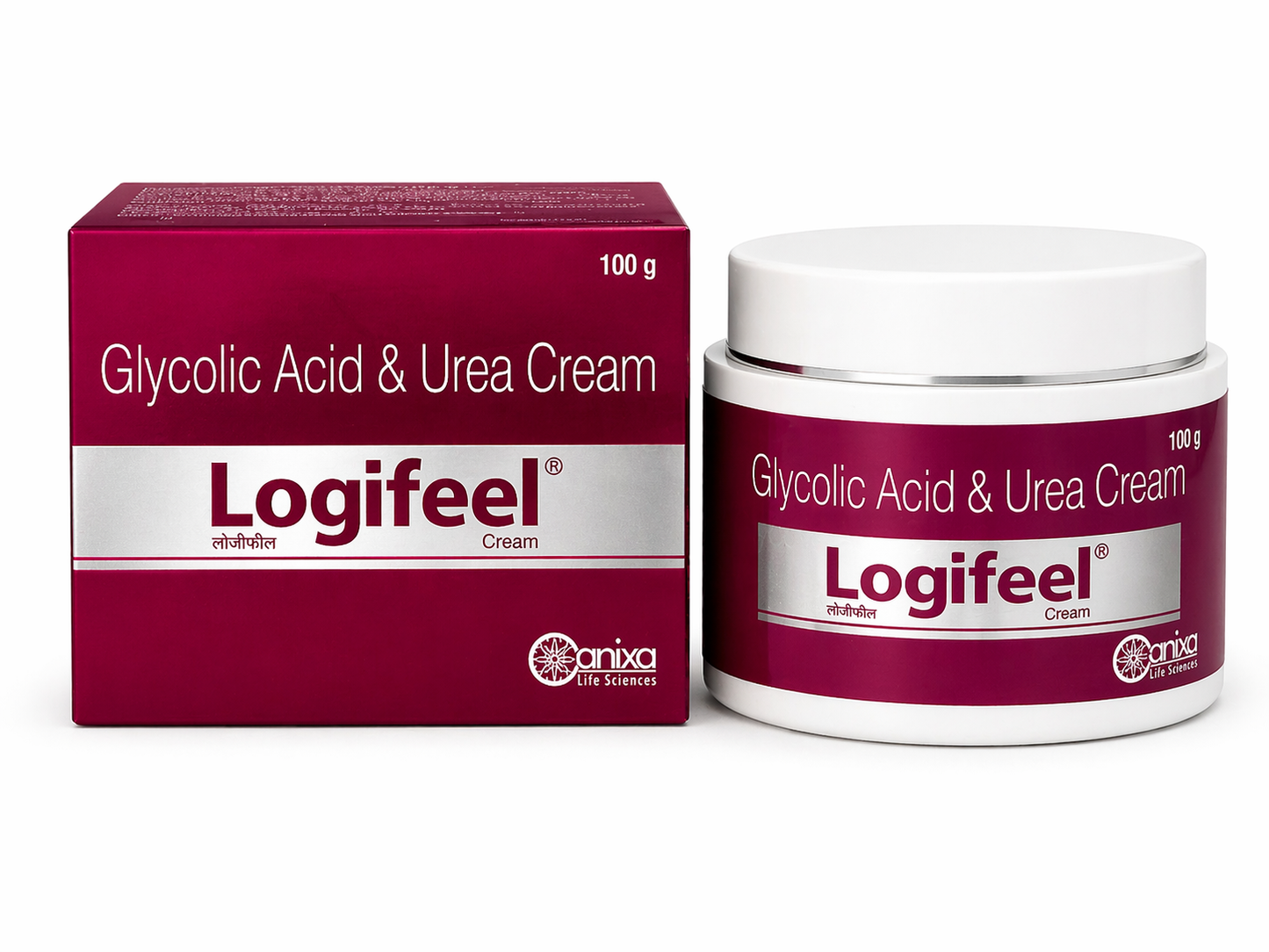 logifeel glycolic acid & urea cream – exfoliating & deep moisturizing skin repair