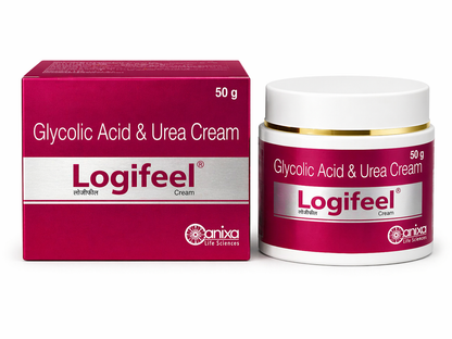 Logifeel Glycolic Acid & Urea Cream – Exfoliating & Deep Moisturizing Skin Repair