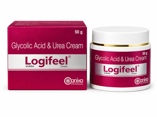 Logifeel Glycolic Acid & Urea Cream – Exfoliating & Deep Moisturizing Skin Repair