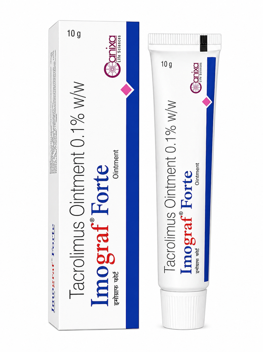 Imograf Forte Tacrolimus Ointment 0.1% w/w – Advanced Skin Therapy for Eczema & Dermatitis