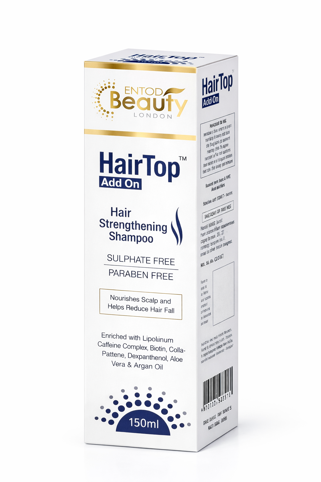 hairtop™ add on hair strengthening shampoo – sulphate & paraben free