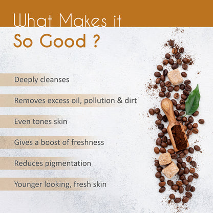Coffee Face Wash – Refreshing Cleanser for Glowing, Clear Skin | 100 ml