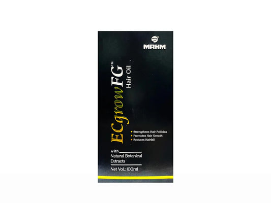 ECgrowFG Herbal Hair Oil – For Hair Fall Control & Growth | With Onion, Amla, Bhringraj & Ginseng | 100ml