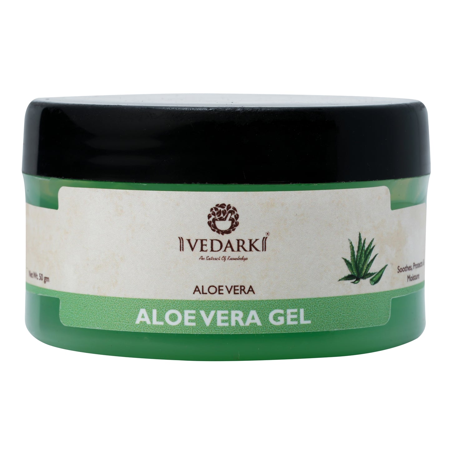 vedark aloe vera gel | soothes, protects & moisturizes | 50 gm