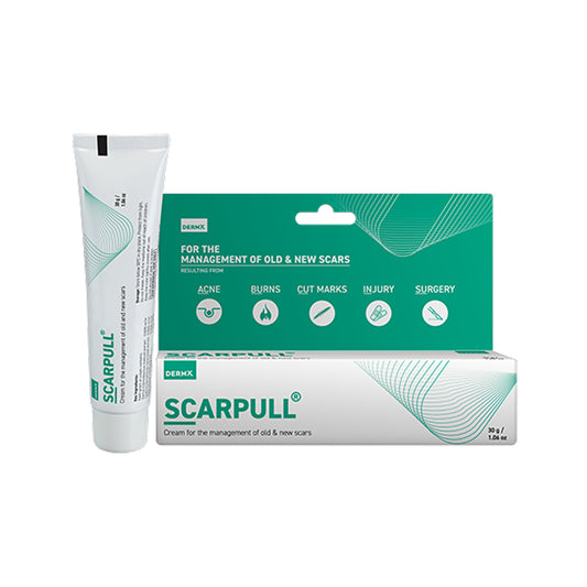 SCARPULL® Advanced Scar Care Cream for Old & New Scars | For Scars from Acne, Burns, Cuts, Injuries & Surgery – 30g